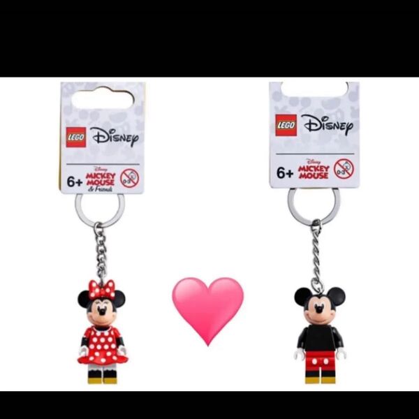 レゴ LEGO DISNEYディズニー!ミッキー、ミニーです キーリング キーホルダー ミニフィグ