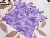 ♪47　110㎝　コムサ　半袖ポロシャツ　紫_画像1