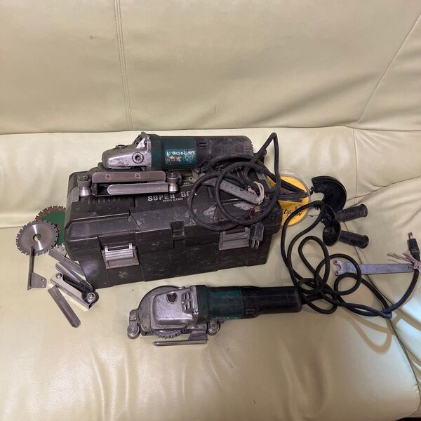 2点まとめ売り 日立工機 100v 125mm 電子ディスクグラインダー G13YC HITACHI 電動工具