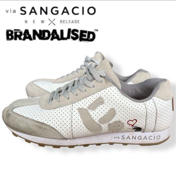 にゅ×BRANDALISED バンクシー 限定コラボ スニーカー