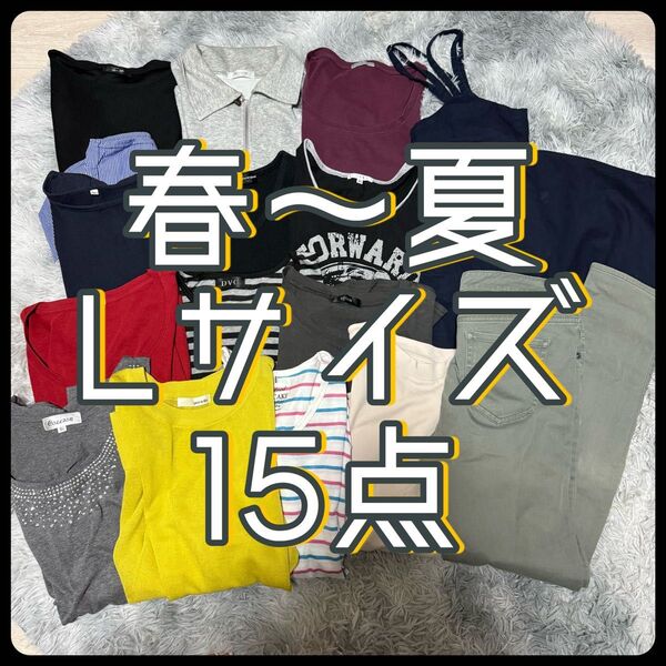 春夏 レディース 15着 Lサイズ まとめ売り 福袋
