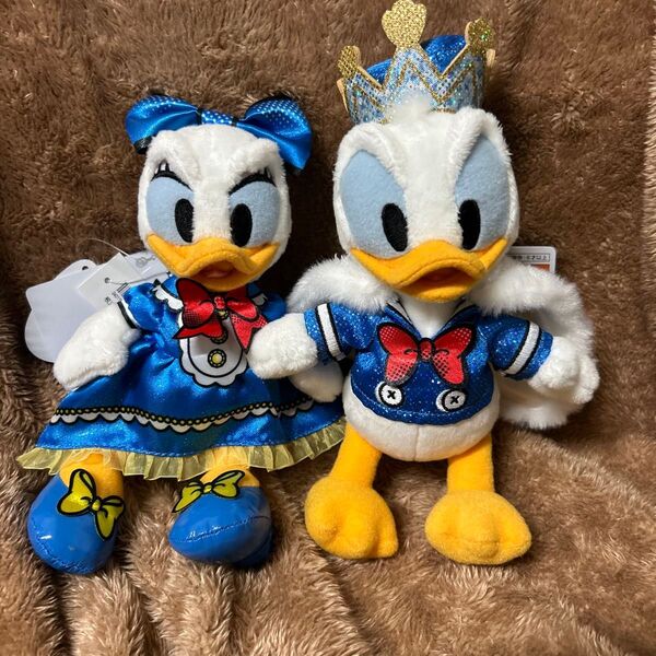 ディズニーランド パルパルーザ ドナルド デイジー ぬいぐるみバッジ クワッキーダックシティ 未使用