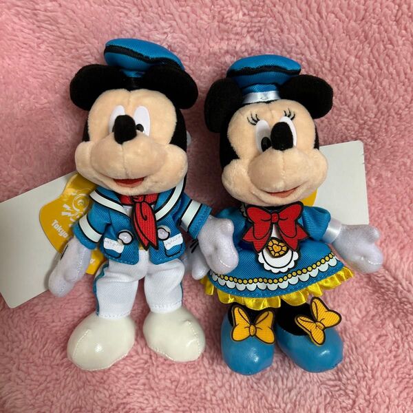 ディズニー ドナルドパルパルーザ クワッキーダックシティ ミッキー ミニー ぬいぐるみバッジ セット 未使用