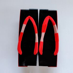 下駄 和装履物 レディース 黒×赤白
