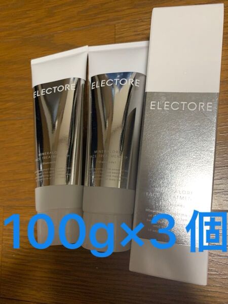 新品 未使用 エレクトーレ ミネラルオーレ フェイストリートメント IP 100g×3個 合計300g