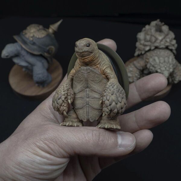 激レア Gray turtle サリー25% MINI フィギュア アートトイ ソフビ arttoy ozwrt 羅本製所