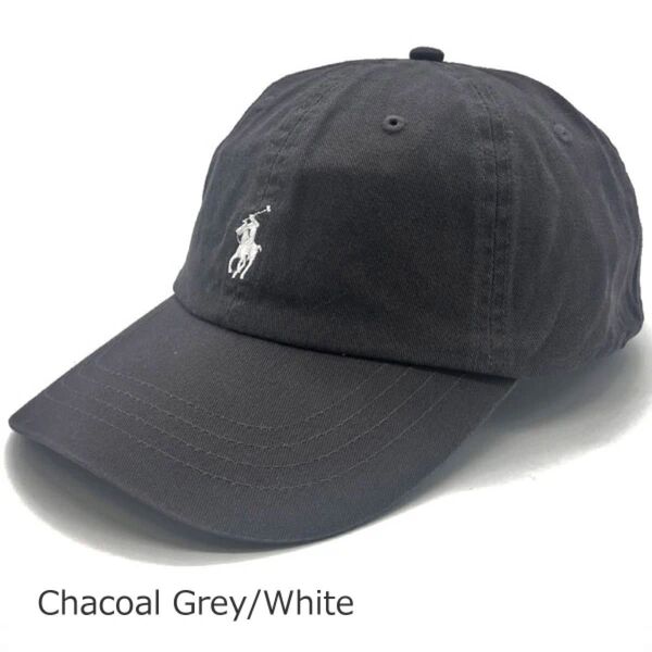 POLO RALPH LAUREN 帽子 キャップ ポロ ラルフローレン ハット レディース メンズ チャコール グレー