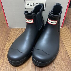 Hunter ORIGINAL CHELSEA ブラック レインブーツ サイドゴア