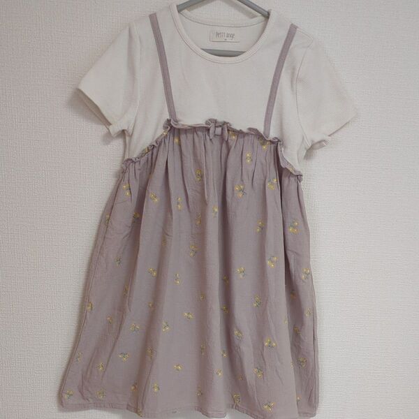 petit ange ドッキングワンピース 130cm