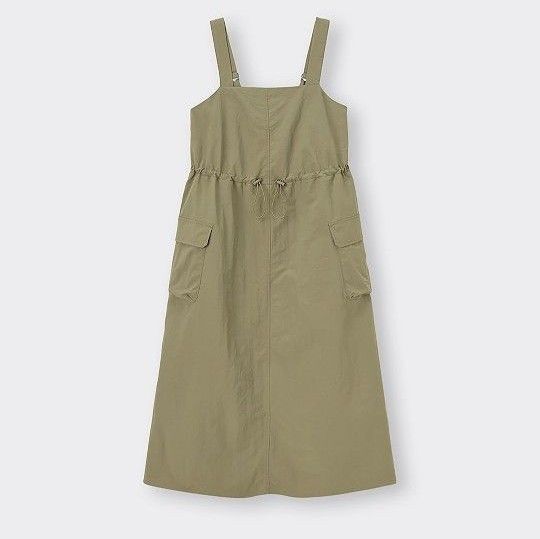 美品GUテックジャンパードレスMサイズOLIVE