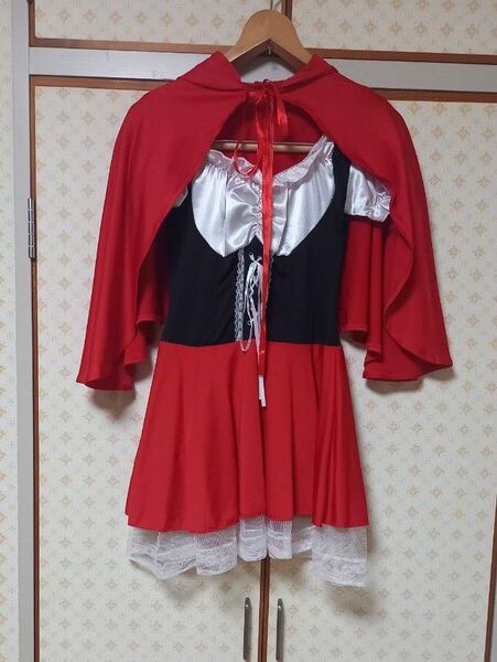 赤ずきん風 コスプレ 衣装 ワンピース ケープ ハロウィン