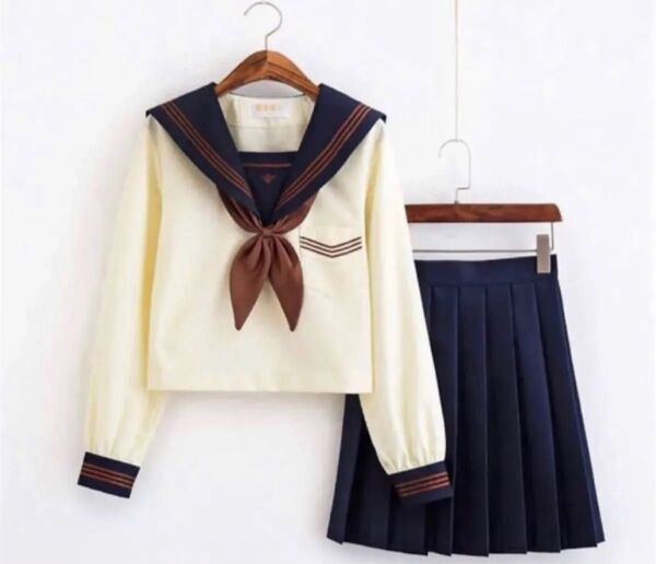 セーラー服 コスチューム 女子高生制服 コスプレ 長袖 M 上下セット