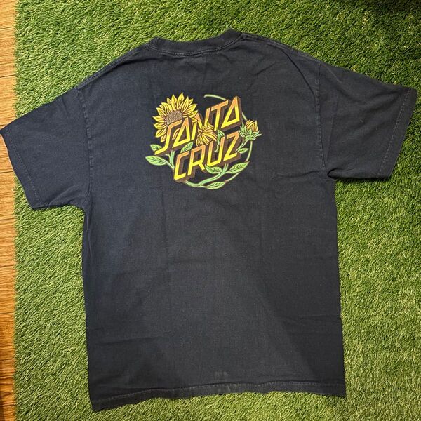 Santa Cruz サンタクルーズ ひまわり Tシャツ ネイビー