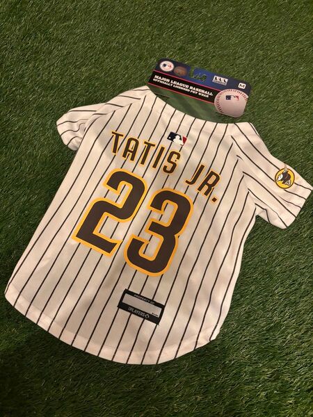 MLB公式サンディエゴ パドレス タティスjr ペット用 Tシャツ 犬服 M