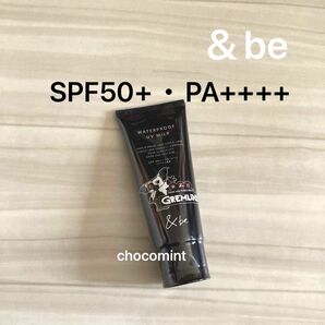 新品♪&be アンドビー★『グレムリン』限定コラボ♪ウォータープルーフUVミルク UV SPF50+ PA++++ 60g