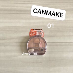 新品未使用★CANMAKEキャンメイク★プランぷくコーデアイズ 01 アプリコットプランぷく 涙袋 アイメイク