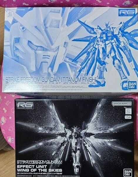 新品未開封 RG ストライクフリーダムガンダム チタニウムフィニッシュ+ 天空の翼 拡張エフェクトユニット