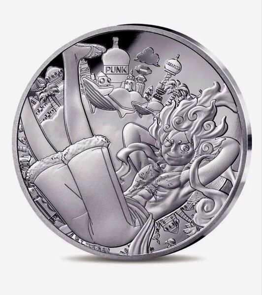 2025 フランス ワンピース 10ユーロ プルーフ 銀貨 ルフィ ニカ ②