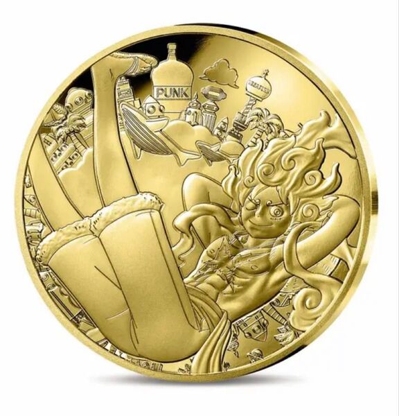 2025 フランス造幣局 ワンピース 50ユーロ プルーフ 1/4オンス 金貨 ルフィ ニカ ③