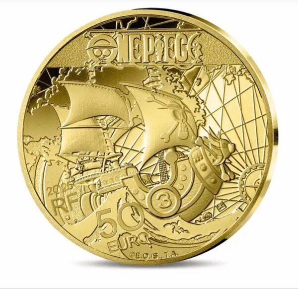 2025 フランス造幣局 ワンピース 50ユーロ プルーフ 1/4オンス 金貨 ルフィ ニカ ④