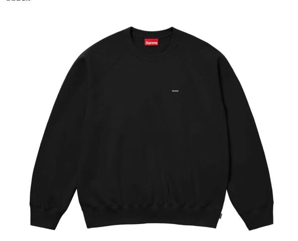 Supreme Small Box Raglan Crewneck Blackシュプリーム