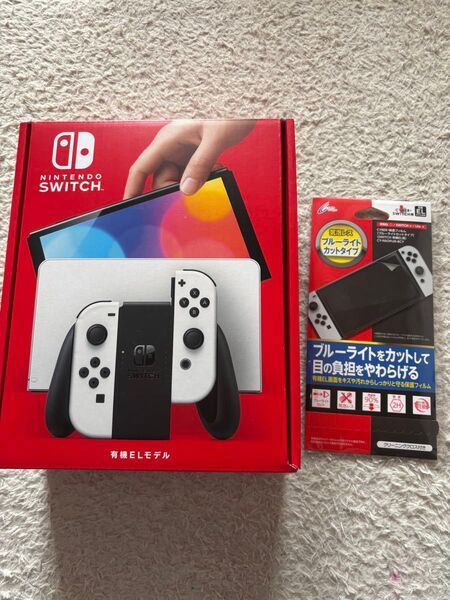 Nintendo Switch 有機ELモデル 新品未開封 保護フィルム付き