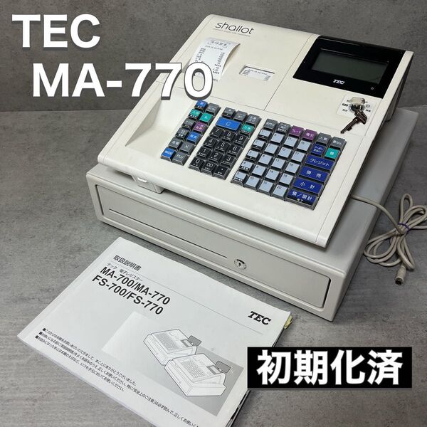 東芝テック TEC レジスタ MA-770 ホワイト 20部門 店舗用品 Shallot