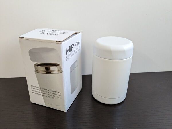 フードポット ホワイト 保温弁当箱 スープジャー 温かいごはん スープ 300ml ステンレス