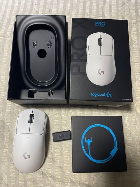 【付属品全てあり】【期間限定】ロジクール G PRO X super rightゲーミングマウス ホワイト