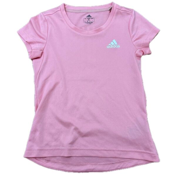中古 アディダス adidas 半袖 Tシャツ スポーツ クルーネック 女の子 140cm