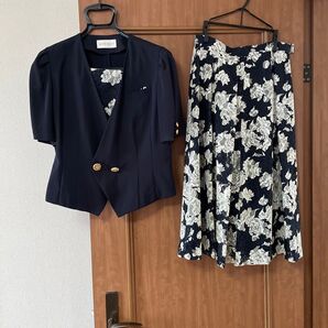 LOVE RICH セットアップ ネイビー 花柄 レディース