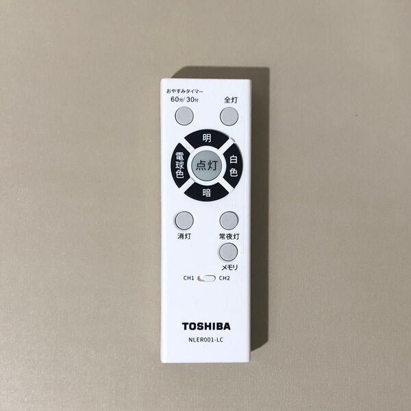 TOSHIBA 照明用リモコン NLER001-LC