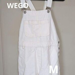 WEGO ホワイト サロペット Mサイズ