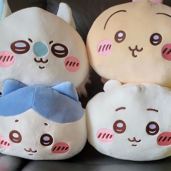 ちいかわ もっちるねそべり BIGぬいぐるみ ちいかわ&ハチワレ&ウサギ&モモンガ 4体セット タグ付き