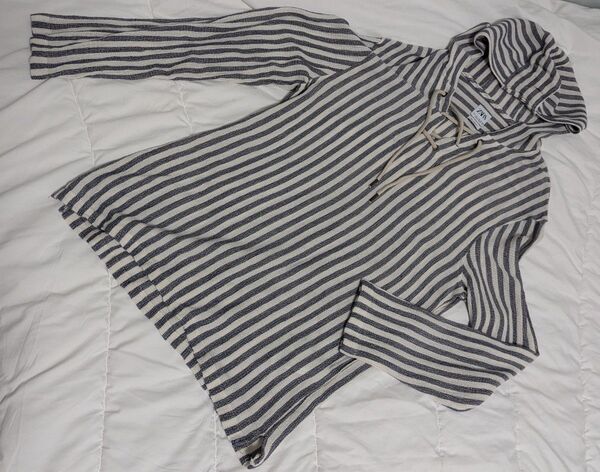 美品 ZARA ザラ パーカー Lサイズ 大きいサイズ リラックス ウェア ナチュラル リネン風 ゆったり メンズ