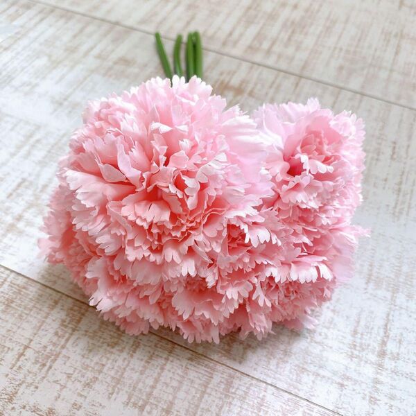 母の日 カーネーション ブーケシミュレーション 造花 ピンク 結婚式 花