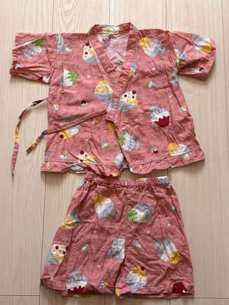 女の子 甚平 100cm ピンク系