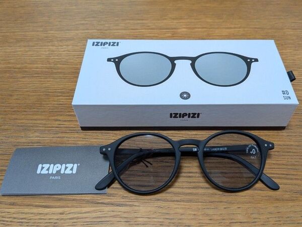 新品 IZIPIZI サンライトカラー #D ライトスモークレンズ ブラック イジピジ