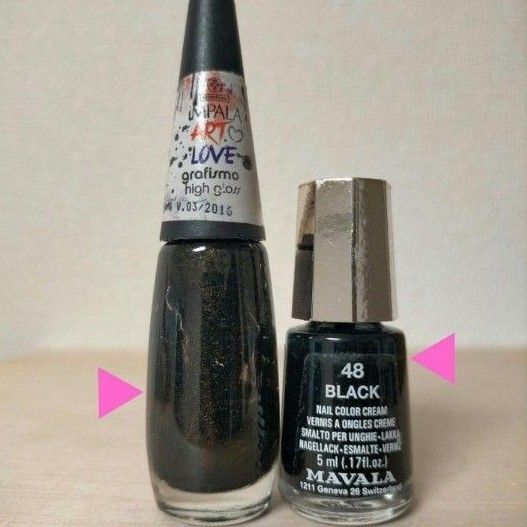 MAVALA マヴァラ ブラック 48 BLACK ネイルカラー マニキュア 黒 IMPARA ネイルポリッシュ ネイルエナメル