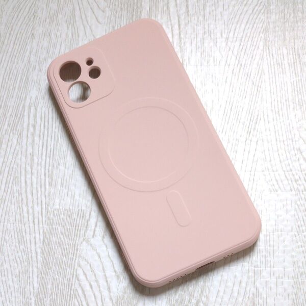 iPhone 12 ケース MagSafe対応 シリコン 耐衝撃 アイフォン12 薄型 磁気吸引 ストラップホール付き m-067