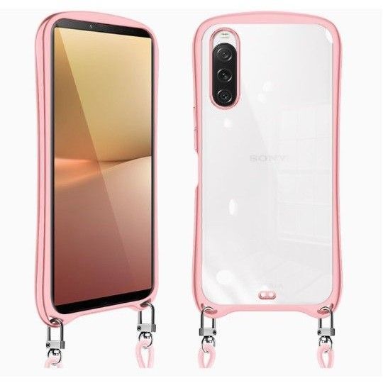 Xperia 10 V ケース エクスペリア10 V スマホケース カバー 耐衝撃 斜めかけケース TPU m-096