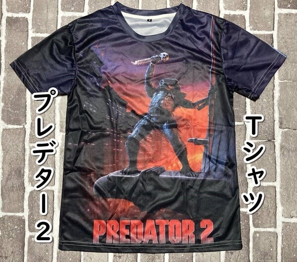 ▲棚:V_H7【Tシャツ プレデター2 (ダニー・グローバー 主演) Mサイズ】sa_wjig S05-16