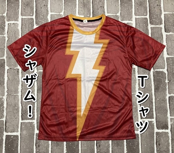 ▲棚:V_H7【Tシャツ シャザム!(DCコミック) Mサイズ】sa_wjig S05-23