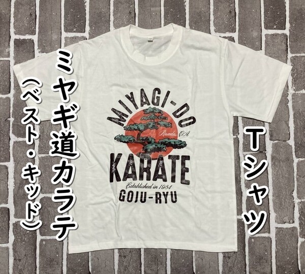 ▲棚:V_H7【Tシャツ ミヤギ道カラテ (ベスト・キッド) Mサイズ】sa_wjig S05-10