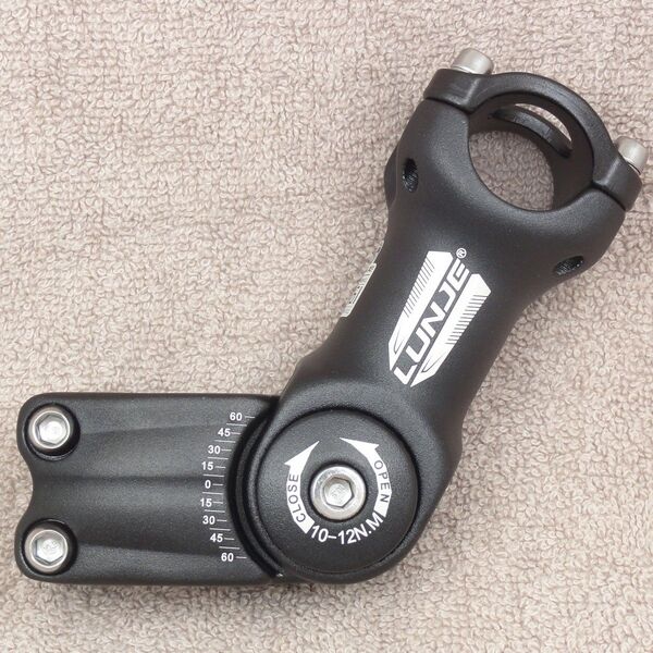 新品 アジャスタブルステム 長さ110mm 径25.4mm アングル調整 角度調整 可変 自転車 MTB 送料無料