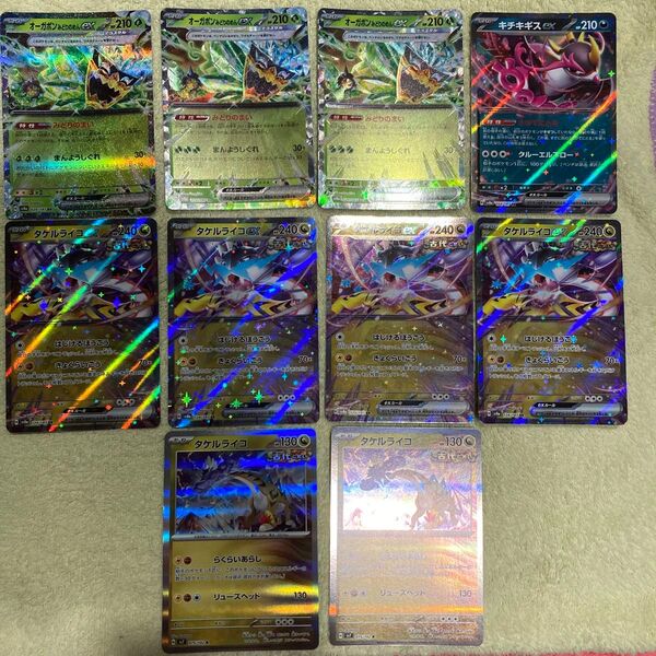 ポケモンカード タケルライコex rr ライコポン デッキパーツ タケルライコデッキパーツ