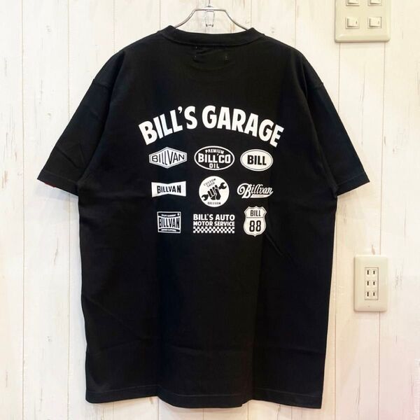 新品 GARAGE ロゴ グラフィックTシャツ ブラック Mサイズ アメカジ 赤ロゴ 黒 アメカジ 半袖