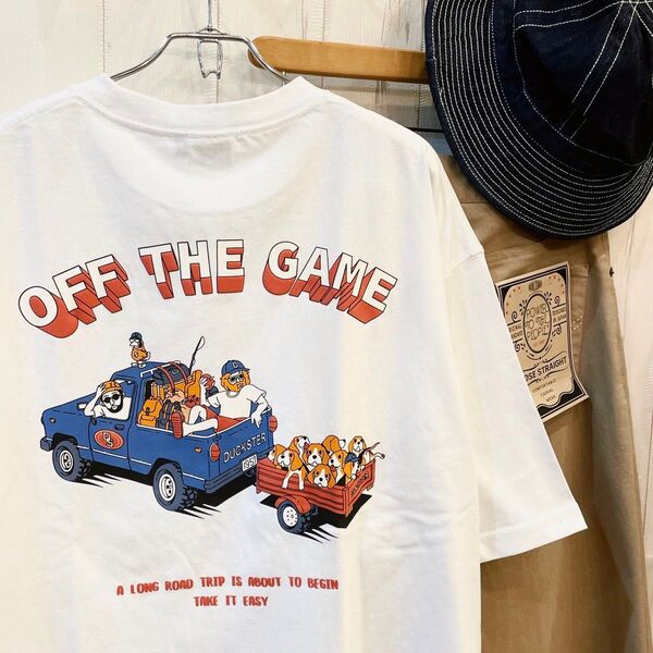 新品タグ付き 半袖 Tシャツ アウトドア キャンプ プリント ホワイト XLサイズ カジュアル ユニセックス ペアでも◎