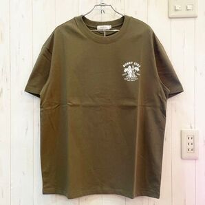 新品 bunny surf Tシャツ 半袖 アメカジ サーフ surf カーキ ワンポイント カジュアル Mサイズ アメカジ