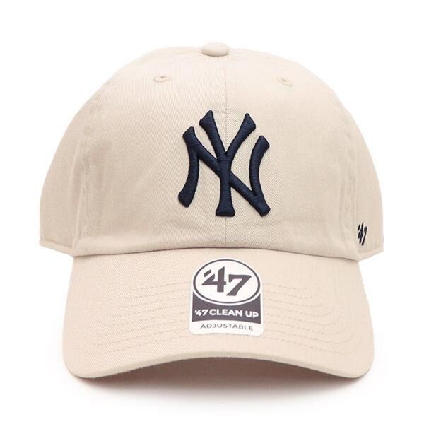 新品正規品 47BRAND CAP NY New York Yankees クリーナップキャップ Bone アイボリー